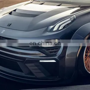 Runde Newest For Lynk & Co 02 Modified Wide Body Kit Front Bumper Carbon Fiber Rear Lip Hood Spoiler thumbnail-4