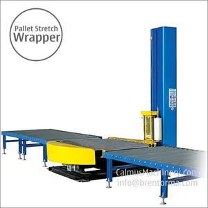 Small-Footprint Online Pallet Wrapping Machine Turntable Stretch Wrapper thumbnail-1