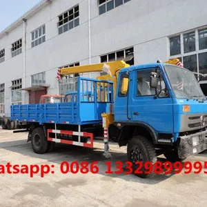 Good Price Factory Sale Dongfeng 145 4*2 LHD 5T Cargo Truck With Crane for Sale thumbnail-1