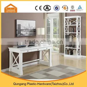 Simple Design Wooden Furniture Office Computer Desk With Bookshelf thumbnail-1