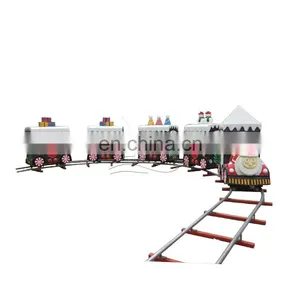 Christmas Amusement Rides Train on Track Electric for Sale thumbnail-1