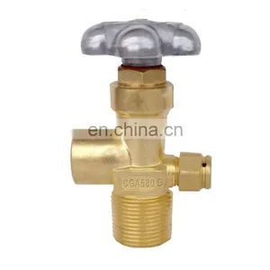 CGA580 Brass Oxygen Cylinder Valve QF-2 QF-2G1 QF-7D2 QF-2D CGA870 CGA540 CGA580 CGA200 CGA326 CGA320 Good Price thumbnail-1