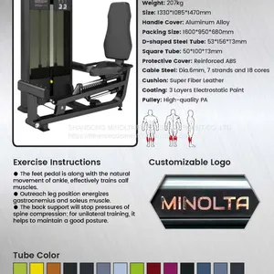 Commercial Strength Body Building Gym Fitness Equipment Seated Calf Raise Gym Machine thumbnail-3