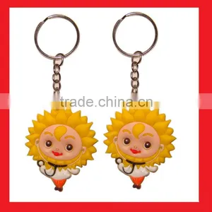 Cute Sunny PVC Key Ring, Soft PVC Keychain Manufacturer Guangzhou thumbnail-1