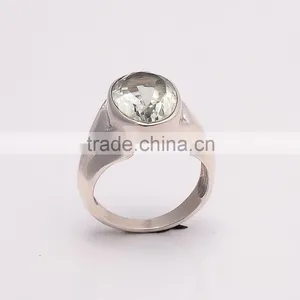 GREEN AMETHYST RING ,925 Sterling Silver Jewelry Wholesale,WHOLESALE SILVER JEWELRY,SILVER EXPORTER,SILVER JEWELRY FROM INDIA thumbnail-3