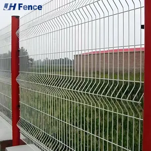 Wholesale High Quality Pvc Iron 3D Curved Mesh Wire Fence Panels thumbnail-2