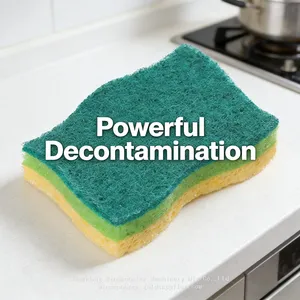 Durable Cellulose Dish Sponge Long-Lasting Kitchen Cleaning Pad thumbnail-3