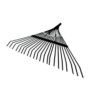High Strength Steel Farm Rake for Loosening Hard Soil Collecting Debris and Land Preparation thumbnail-1