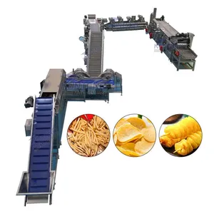 Fully Automatic Potato Chip Frying Line Snack Food Fry Line Freeze Potato Chip Line EPC thumbnail-1