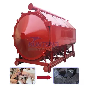 Smokeless Horizontal Biomass Charcoal Making Oven Biomass Carbonization Furnace EPC thumbnail-1