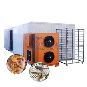 1000kg Fish Dryer Sardine Fish Steam Dryer Machine Fish Slice Catfish Tilapia Pallet Dryer Machine EPC thumbnail-1