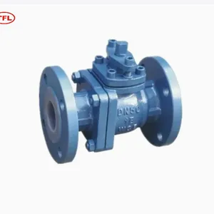 Fluorine Lined Ball Valve Acid and Alkali Corrosion Resistant Cast Steel Lined With PTFE Carbon Steel Flange Ball Valve GB Pn16 thumbnail-4