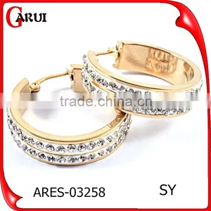 Ladies Earrings Designs Pictures Fashion Earrings With Crystal thumbnail-1