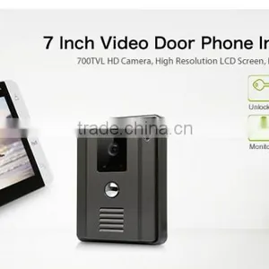 7" Wired Video Door Phone Hands-free Intercom Night Vision Camera Color Monitor thumbnail-1