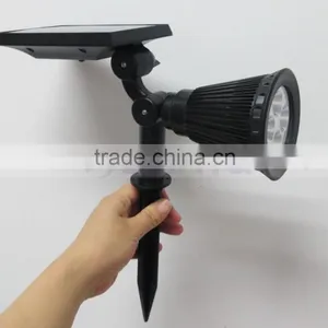 Waterproof Landscape 4 LED Solar Spotlight Outdoor Wall Lamp thumbnail-3