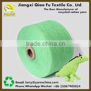 OE Recycled/Regenerated Cotton Polyester Blended Yarn Manufacturer for Hand Knitting Pet Toy thumbnail-1