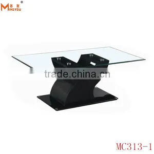 Modern Glass Top Fairy Coffee Table thumbnail-3