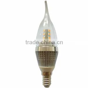 Good Quality White/warm White AC85V-265V E12 B22 Tail Light Led Candle Bulb thumbnail-4