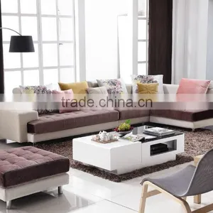 Home Use Living Room Sofa Set With Different Color Cushions KW622 thumbnail-1