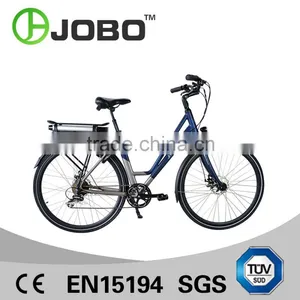 JOBO 700C Wholesale Electric City Bike Lady Electric Hybrid Bicycle thumbnail-1