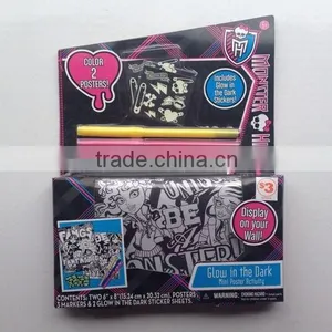 Monster Hhigh Glow in the Dark Mini Poster Activity thumbnail-1