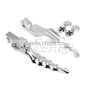 BJ-LS241-023 Super Quality Chrome Billet Aluminum Skull Motorcycle Clutch Brake Lever thumbnail-4