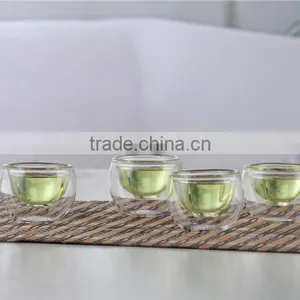 250ml Borosilicate Hand Made Double Wall Glass Cup thumbnail-1