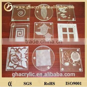 High Quality Clear Acrylic Coasters,coffee Cup Mats,drink Coasters thumbnail-1
