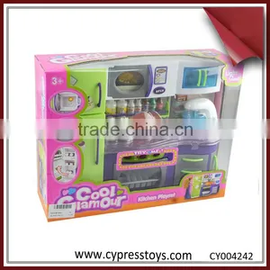 B/O Refrigerator Kitchen Toys Furniture Toys for Girls thumbnail-4
