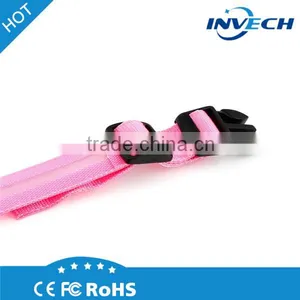 Hot Sale S M L 4 Size Nylon Webbing Decorative Elastic LED Dog Collar LED Dog Pet Collar thumbnail-3