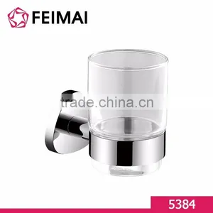 Wall Mounted Triangle Tooth Brush Glass Cup Tumbler Holder thumbnail-1