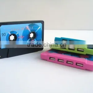 2.0 High Speed Cassette Shape 4 Port USB HUB thumbnail-2