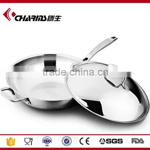 Charms Tri-ply Induction Electric Wok Cooker With Lid thumbnail-1