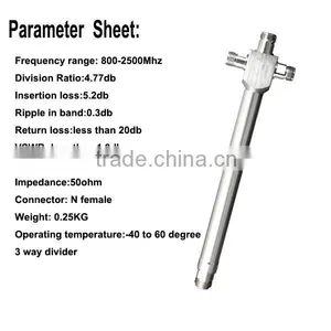 Connector 3g 4g Signal Repeater Cavity Splitter 3way Power Spliiter thumbnail-5