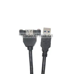 USB3.0 AM to AF 2m Extention Cable With Plug Locking Screws Male to Female thumbnail-2