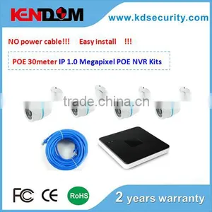 POE 30meter 4CH POE CCTV Kit H.264 NVR HD 720P Camera IP Surveillance System New Products for 2015 thumbnail-1