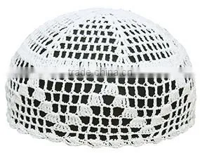 Wholesale Sales of Pure Cotton Muslim Style of Making Handmade Crochet Hats thumbnail-1