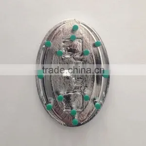 Famous Car Logo and Their Name 3D Self-adheisve ABS Plastic Chrome Plated Car Wheel Cap thumbnail-3