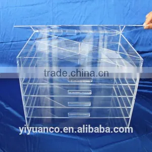 China New Products Lucite Makeup Display, Acrylic Lucite Makeup Box, Lucite Makeup Storage Boxes thumbnail-2