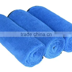 China Supply Custom 16x24inch 380 Gsm Plush Ultra Thick Microfiber Cloth for Car thumbnail-2