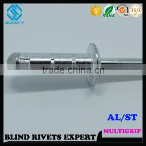 HIGH QUALITY FACTORY DOME HEAD ALU/ST MULTIGRIP POP RIVETS thumbnail-4