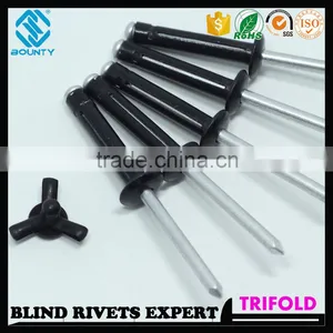 HIGH QUALITY FACTORY BLACK OXIDATION COLOR LOAD SPREADING RIVETS FOR GLASS CURTAIN WALL thumbnail-1