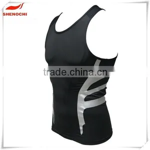 High Quality Dongguan Factory OEM Compression Wear Wholesale Sports Singlets thumbnail-2