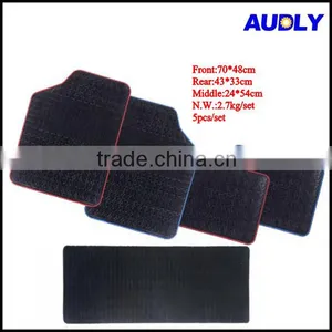 CM5002 Universal Rubber Floor Mats 5-Piece Black thumbnail-1