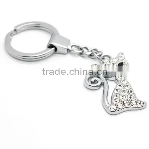 Personalised Fashion Cute Cat Shaped Keychain thumbnail-1