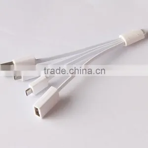 3 in 1 Cable and 5 in 1 Cable Different Color Choice PVC Cable With Sample Shape and Logo thumbnail-2