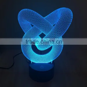 Color Changing 3D Twist Knot LED Night Lamp thumbnail-4