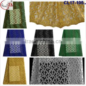 Chowleedee CL17-105 Royal Blue Tulle French Lace Fabric,top Quality French Lace Material for Dress thumbnail-1