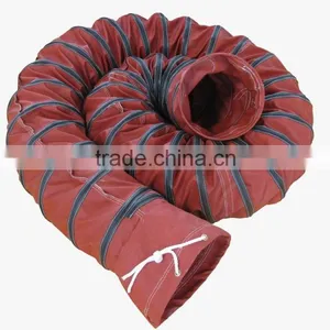 800 Celsius High Temperture Fiber Glass Flexible Air Hose thumbnail-3