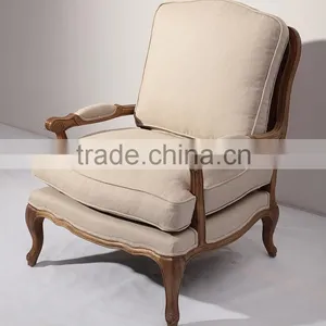 French Style Wooden Base Cane Back Armchair thumbnail-2